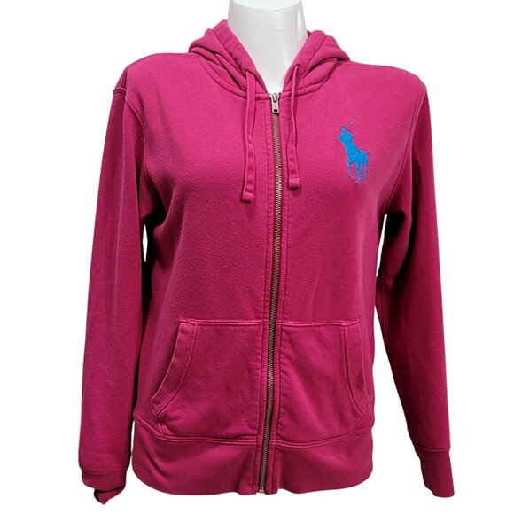 Ralph Lauren Big Pony Hoodie Sweatshirt Jacket L - Picture 7 of 7